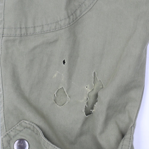 Gap Men’s Green Parka Jacket M Hooded Cotton Casual Workwear