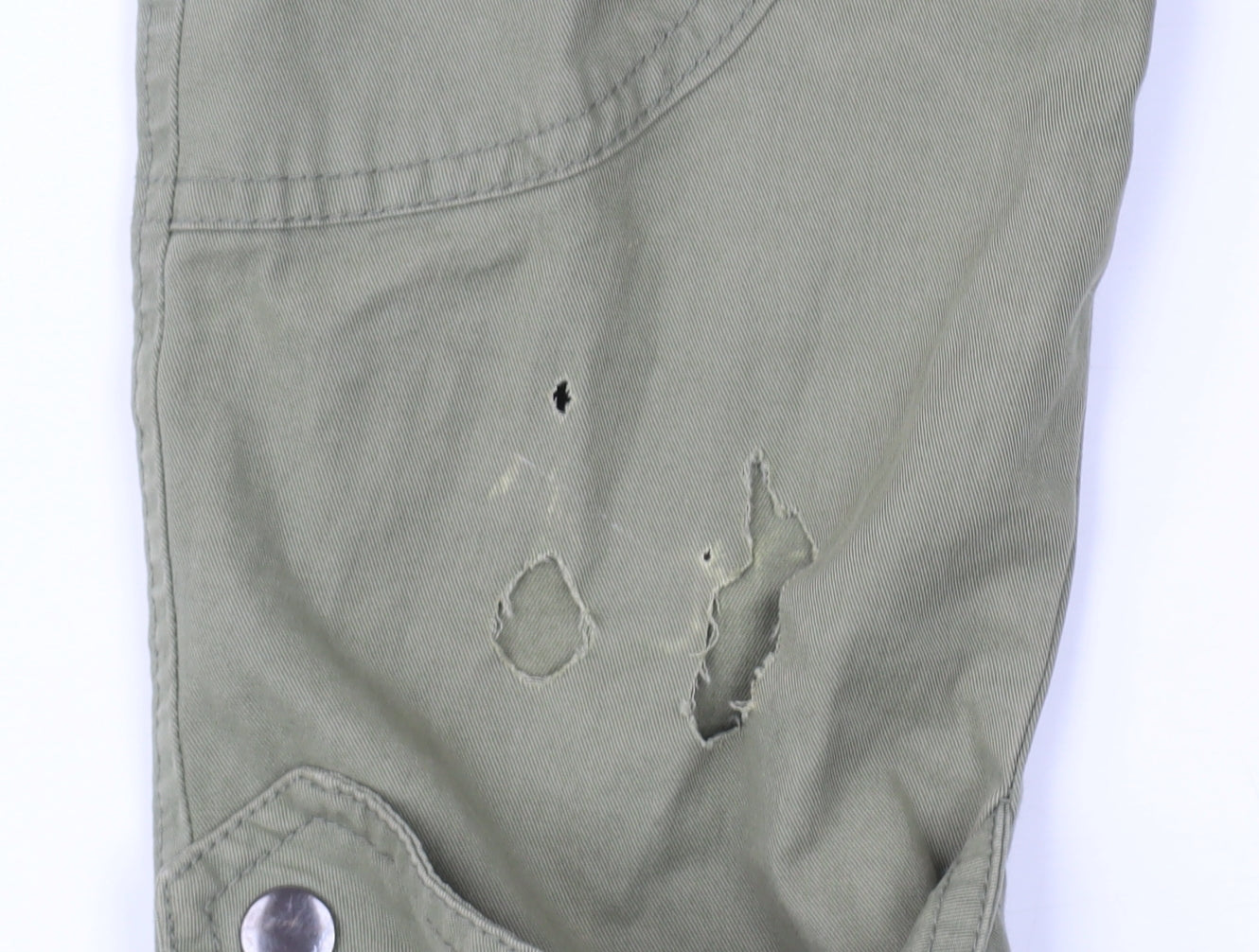 Gap Men’s Green Parka Jacket M Hooded Cotton Casual Workwear