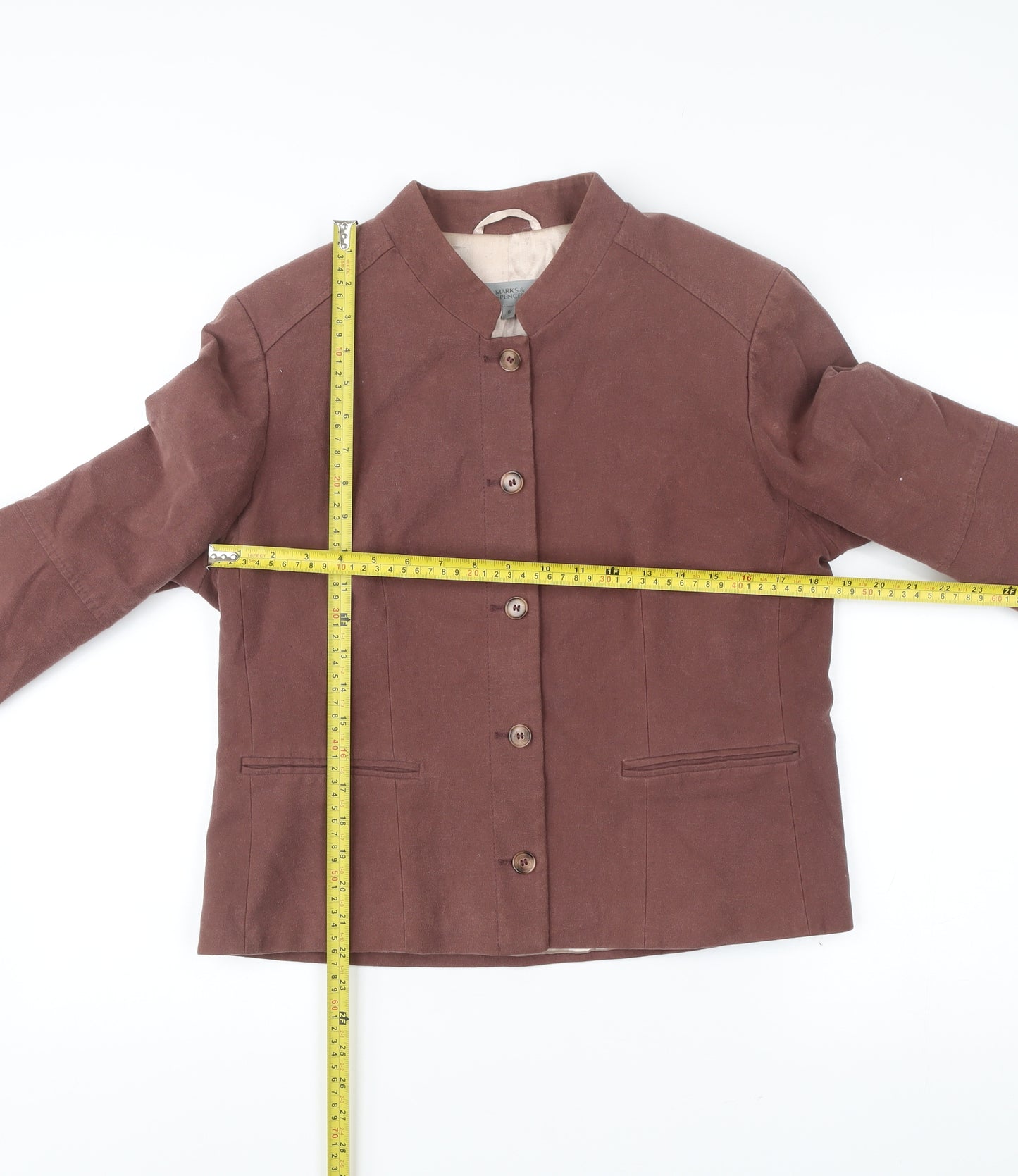Marks and Spencer Women’s Brown Size 16 Blazer Jacket