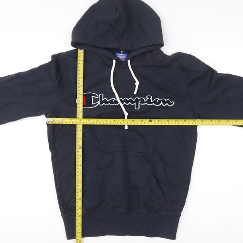 Champion Men’s XS Navy Hoodie Pullover Logo Embroidered Cotton