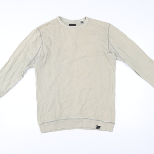 ONLY & SONS Men's Beige Cotton Pullover Sweatshirt Size M