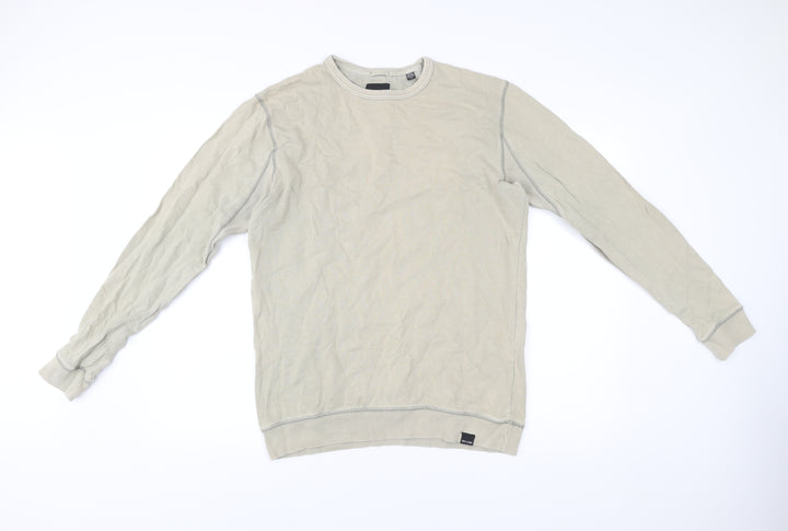 ONLY & SONS Men's Beige Cotton Pullover Sweatshirt Size M