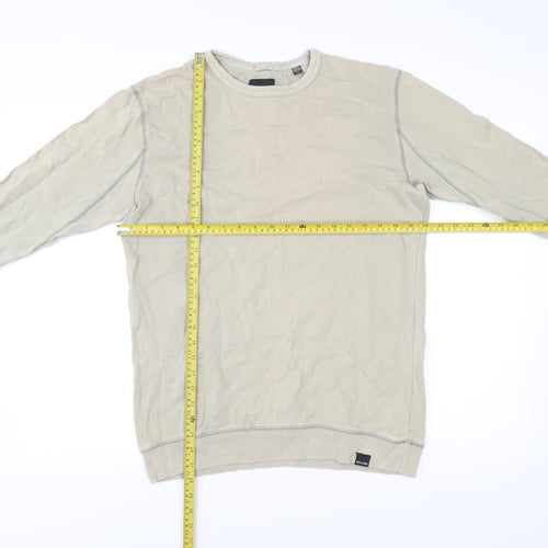 ONLY & SONS Men's Beige Cotton Pullover Sweatshirt Size M