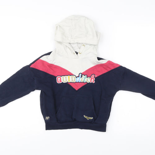 Marks and Spencer Girls Harry Potter Quidditch Hoodie 6-7Y Multicoloured Pullover