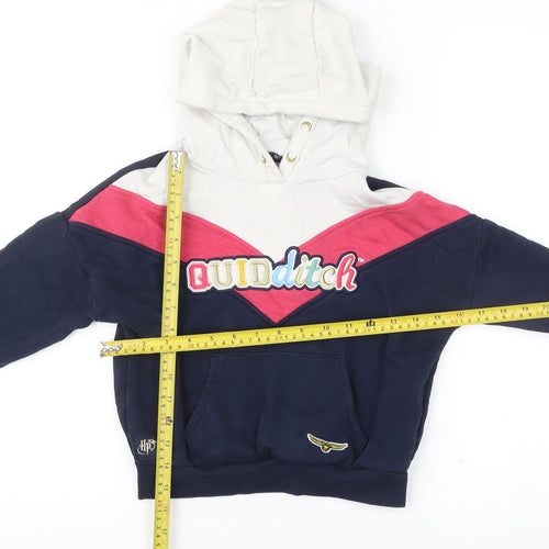 Marks and Spencer Girls Harry Potter Quidditch Hoodie 6-7Y Multicoloured Pullover
