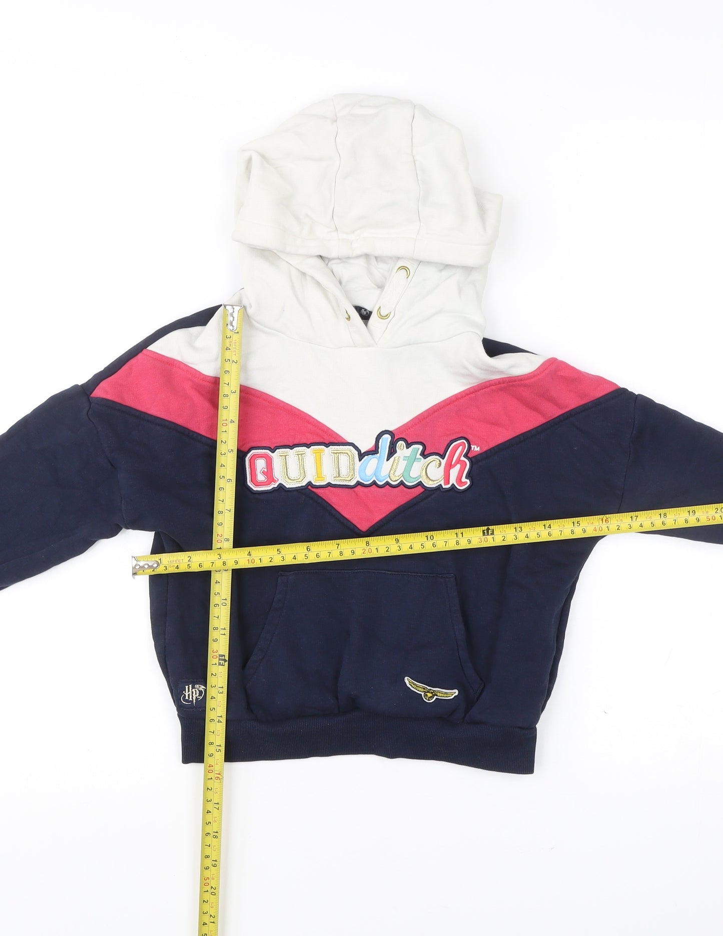 Marks and Spencer Girls Harry Potter Quidditch Hoodie 6-7Y Multicoloured Pullover