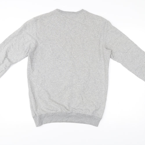 Pull&Bear Men's Grey Graphic NY Sweatshirt Size M Regular Fit