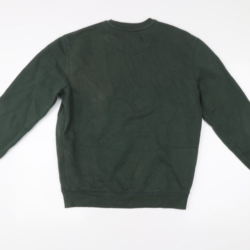 Jack Wills Men’s Green Logo Sweatshirt Pullover Crew Neck Size S