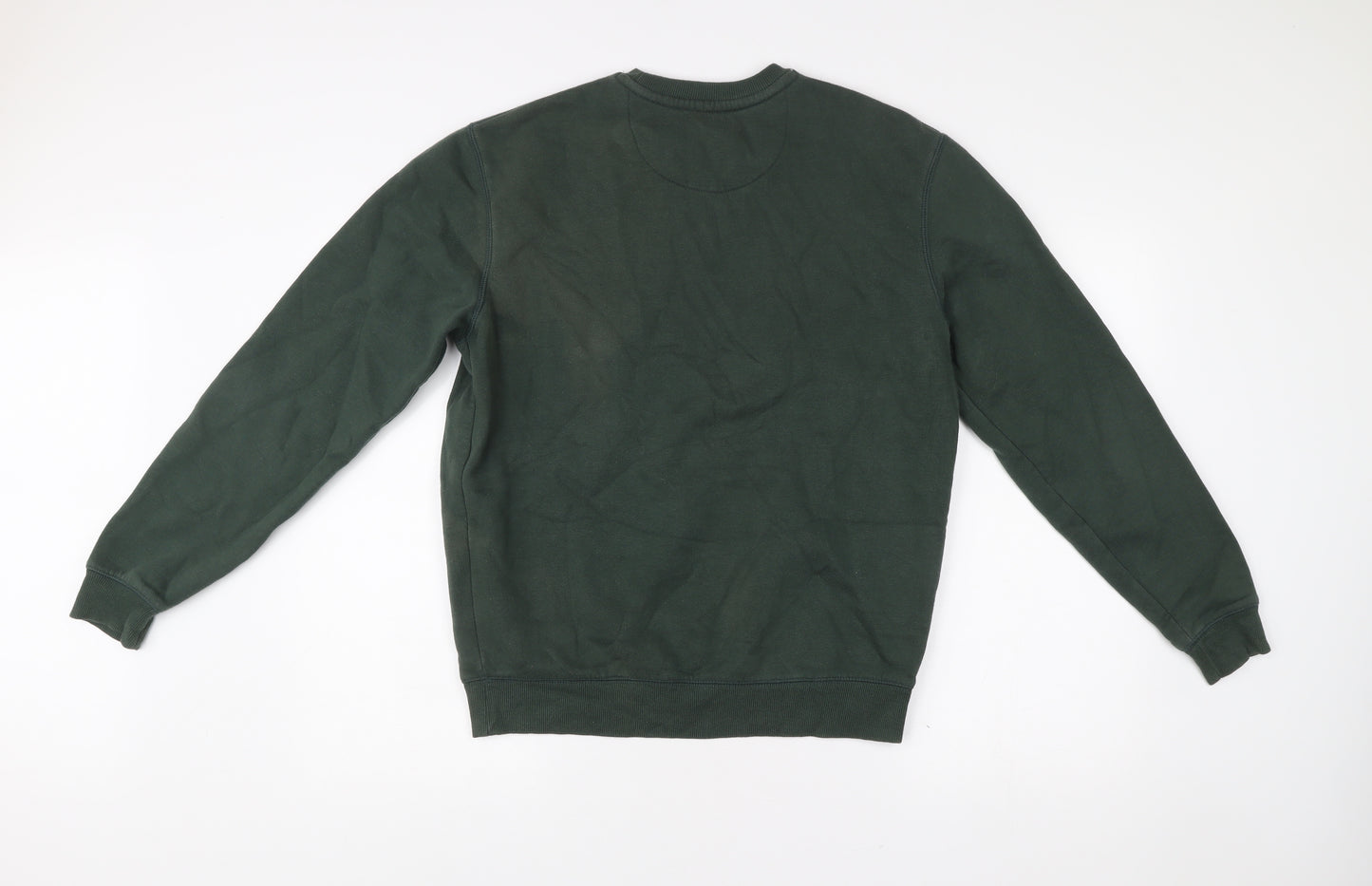 Jack Wills Men’s Green Logo Sweatshirt Pullover Crew Neck Size S