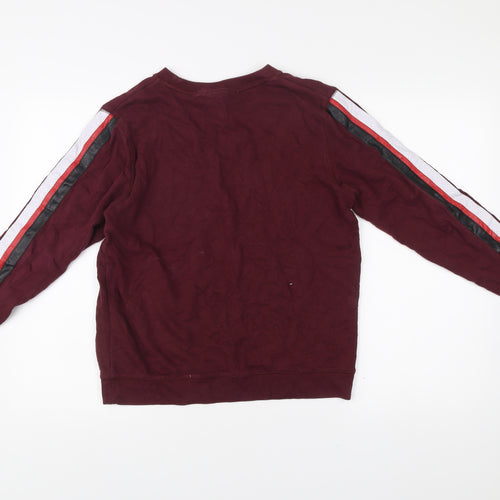 Victoria's Secret PINK Women Red Sweatshirt Size S Logo Pullover