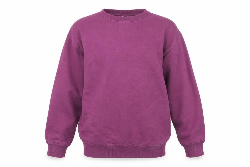 Zara Girls Purple Cotton Blend Long Sleeve Crew Neck Sweatshirt 13-14Y