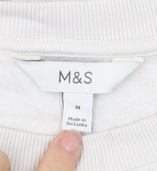 Marks and Spencer Men’s Ivory M Pullover Sweatshirt Regular Fit