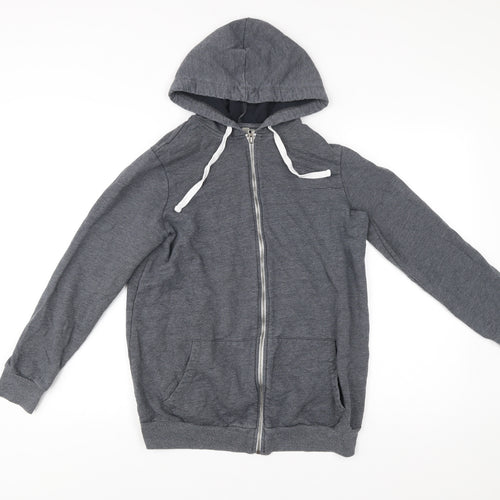 ASOS Women’s Grey Full Zip Hoodie Size 8 Regular Fit Casual