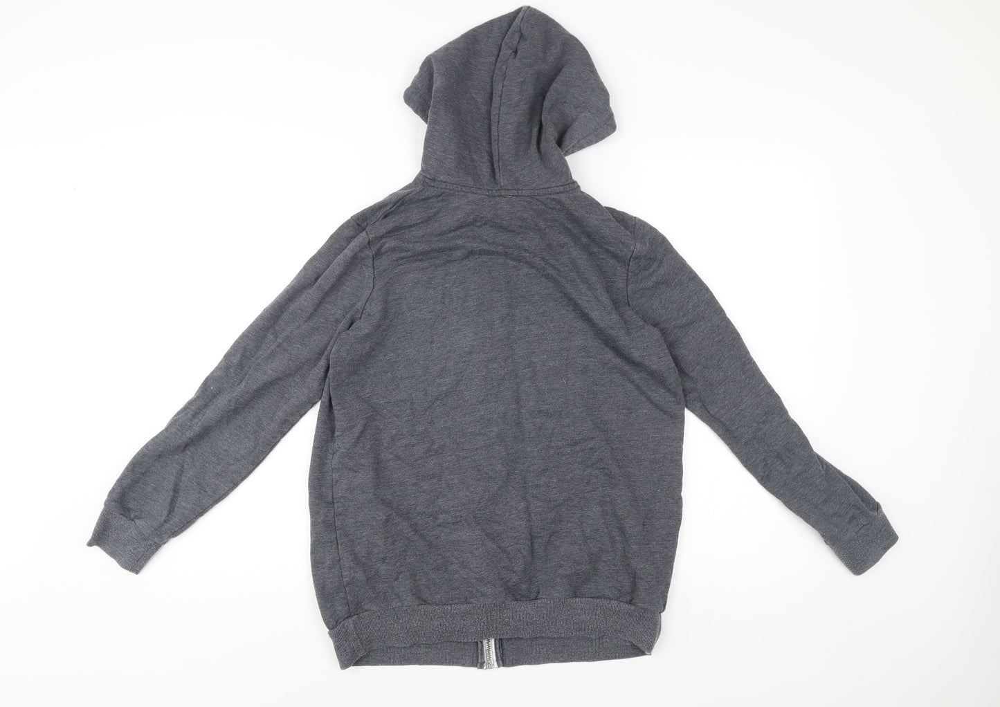 ASOS Women’s Grey Full Zip Hoodie Size 8 Regular Fit Casual