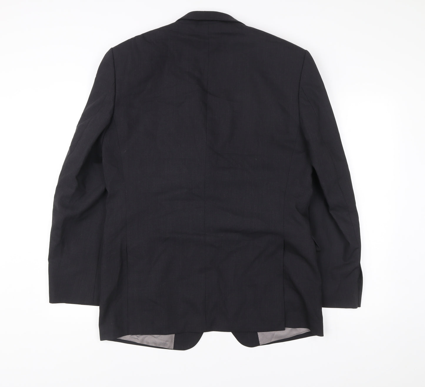 Marks and Spencer Mens Charcoal Grey Wool Suit Jacket 40in Chest Regular Fit