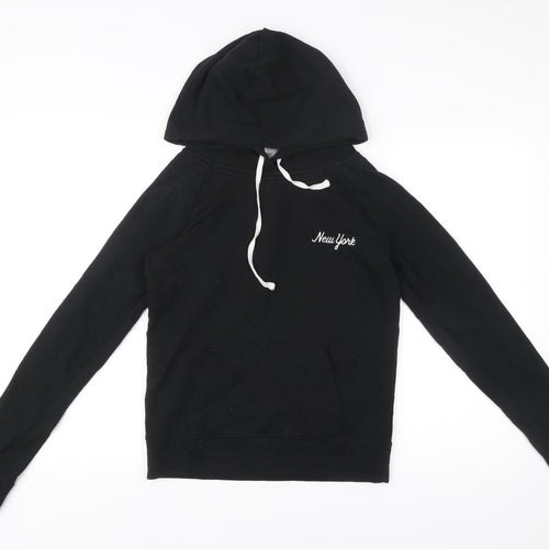 Victoria’s Secret PINK Women’s Black Pullover Hoodie S Sequin Logo