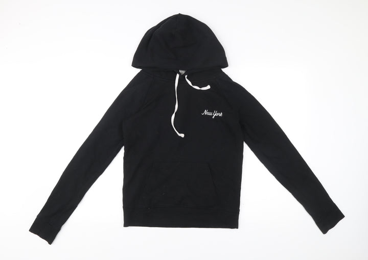 Victoria’s Secret PINK Women’s Black Pullover Hoodie S Sequin Logo
