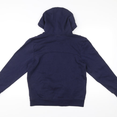 LA Gear Womens Navy Hoodie Size 10 Pullover Cotton Blend