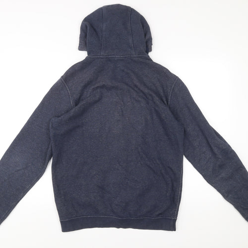 Nike Men's Blue Full Zip Hoodie Size M Cotton Blend Casual