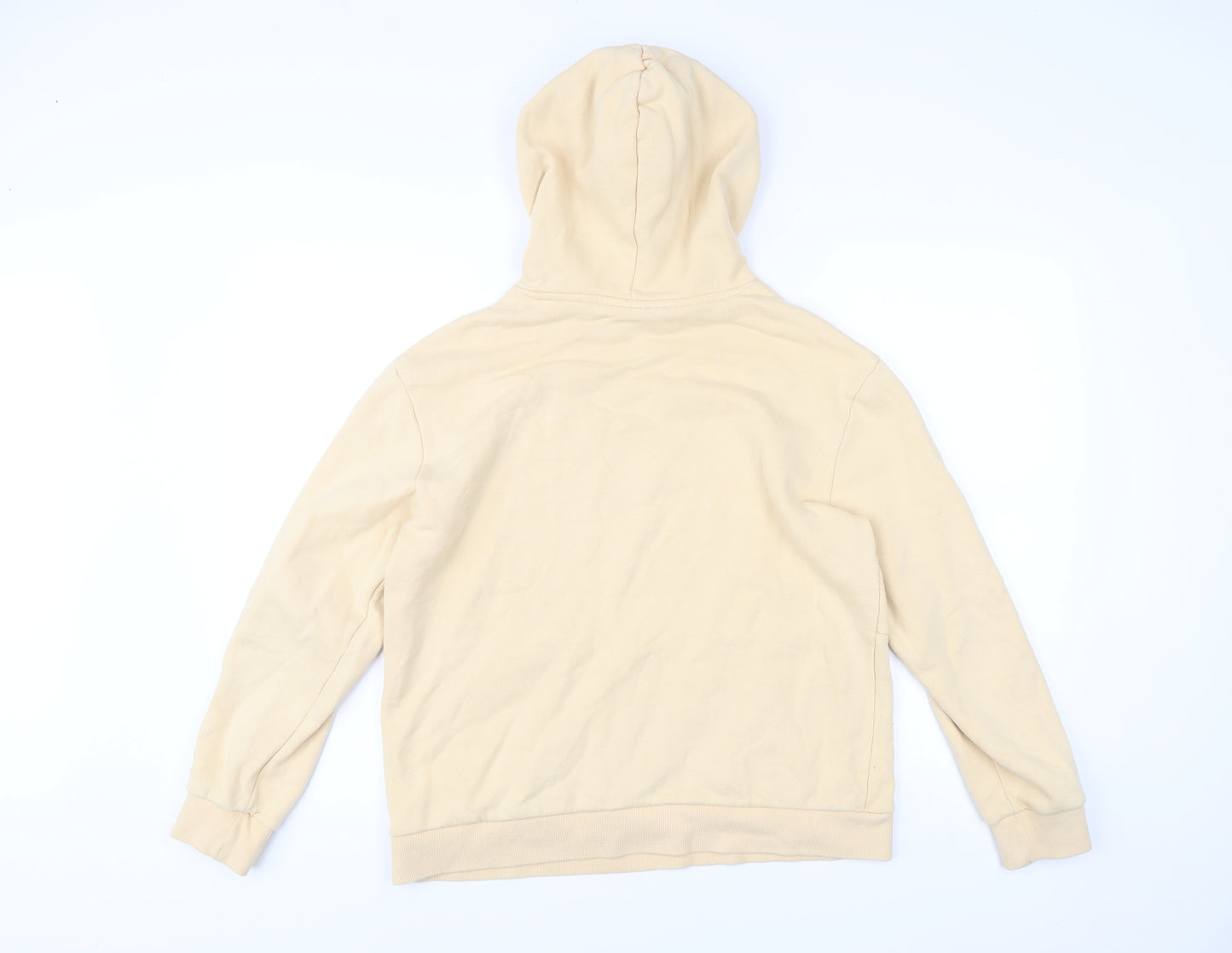 Fila Men’s Beige Pullover Hoodie Small Logo Hooded Sweatshirt