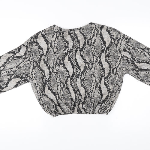 Zara Women’s Multicoloured Snake Print Pullover Sweatshirt Size S