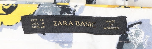 Zara Women’s Multicoloured Floral Slim Chino Trousers Size 10