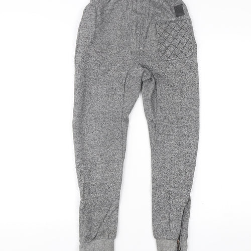 Sonneti Boys Grey Jogger Trousers 10-12 Years Cotton Blend Elastic Waist