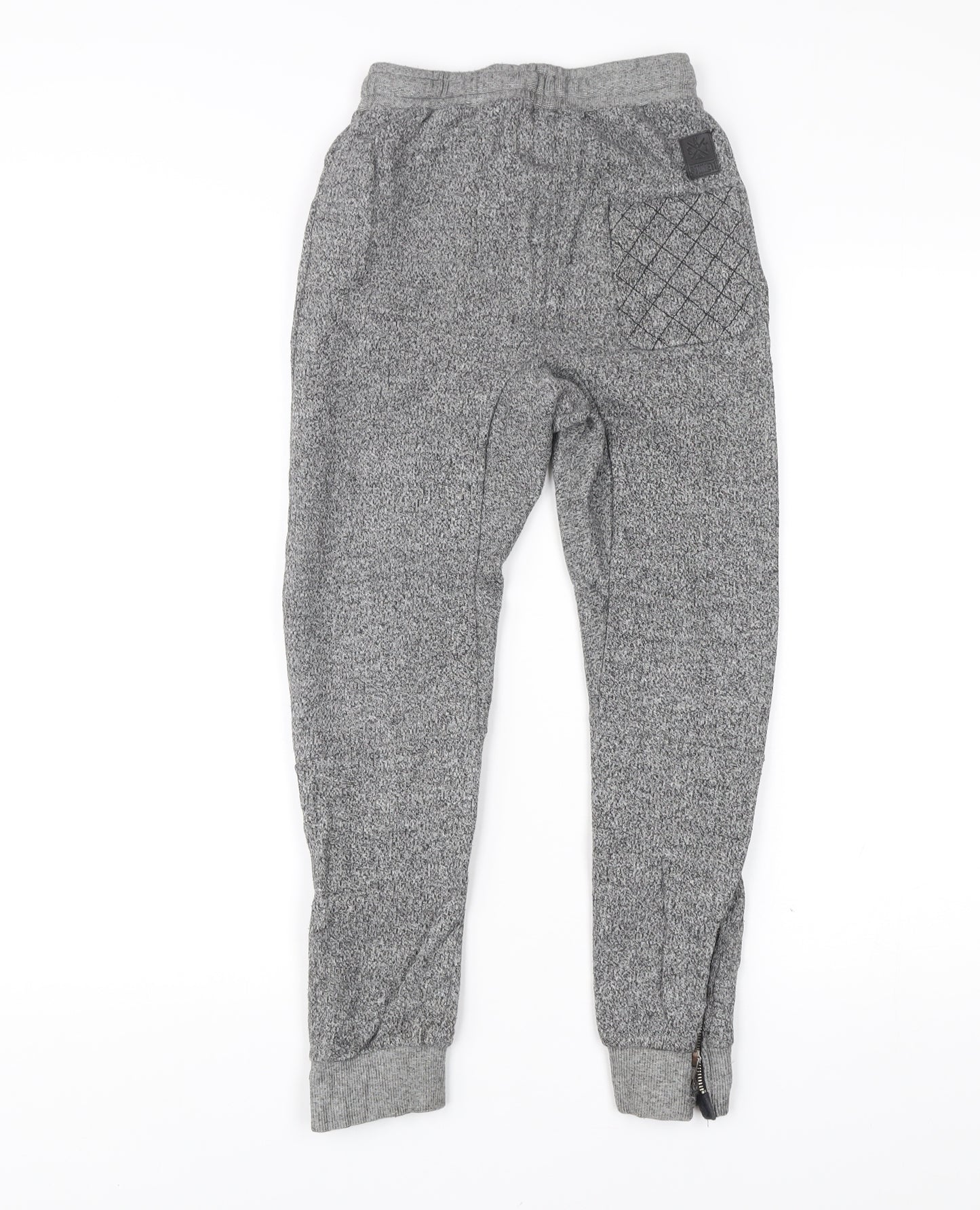 Sonneti Boys Grey Jogger Trousers 10-12 Years Cotton Blend Elastic Waist
