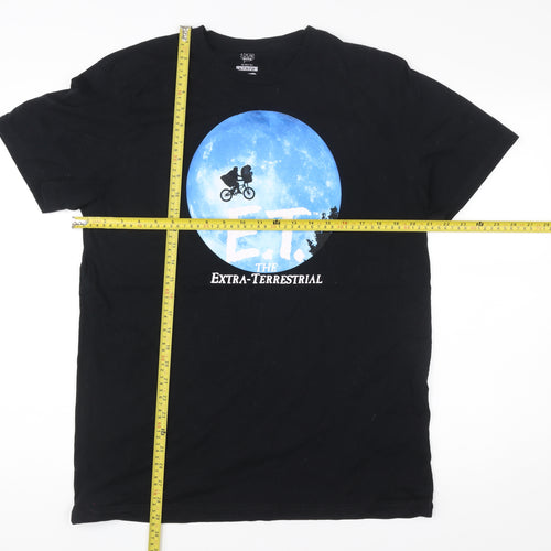Funko Men’s Black XL E.T. Movie Graphic T-Shirt Cotton