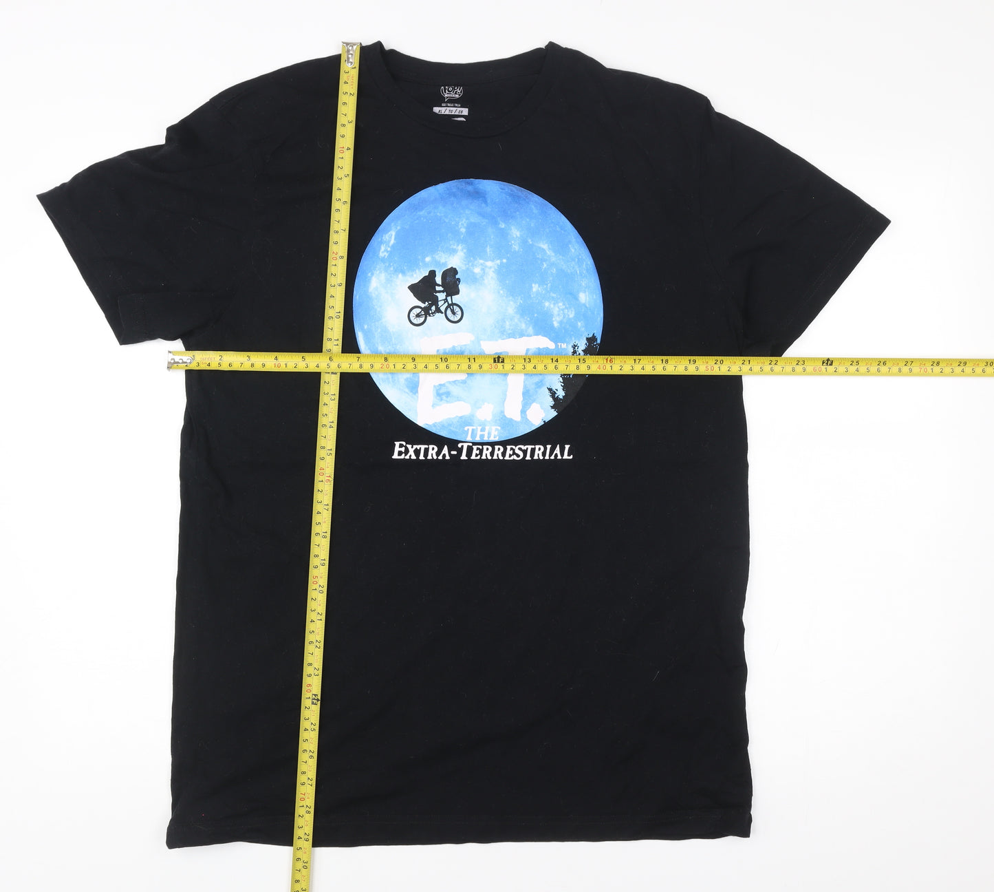 Funko Men’s Black XL E.T. Movie Graphic T-Shirt Cotton