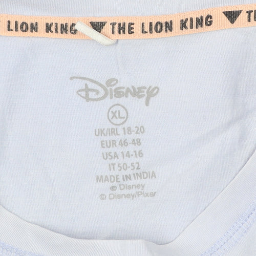 Disney Lion King Women’s Blue XL Graphic T-Shirt Short Sleeve