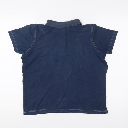Jumper Men’s Blue Polo Shirt S 100% Cotton Casual Short Sleeve