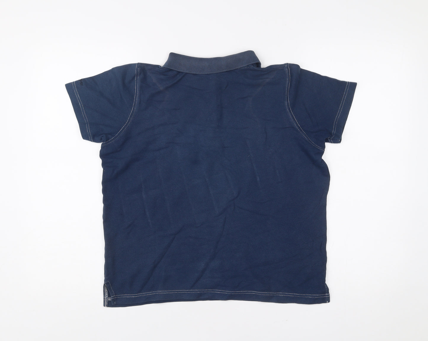 Jumper Men’s Blue Polo Shirt S 100% Cotton Casual Short Sleeve