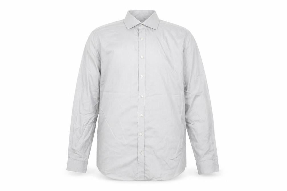 John Lewis Men’s Grey Slim Fit Dress Shirt 16in Collar Business Formal