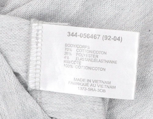 Uniqlo Men’s Grey Polo Shirt Size L Short Sleeve Cotton Blend