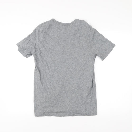 Puma Men's Grey Small Crew Neck Short Sleeve Sports Logo T-Shirt