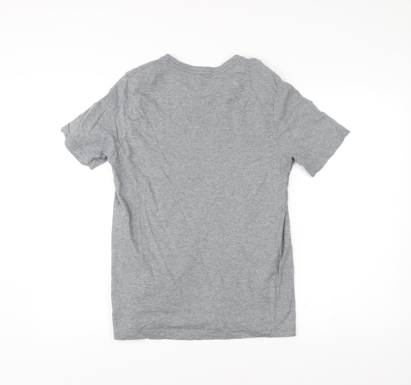 Puma Men's Grey Small Crew Neck Short Sleeve Sports Logo T-Shirt