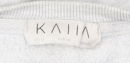 Kaiia Womens Grey Pullover Sweatshirt Size 12 San Francisco Logo
