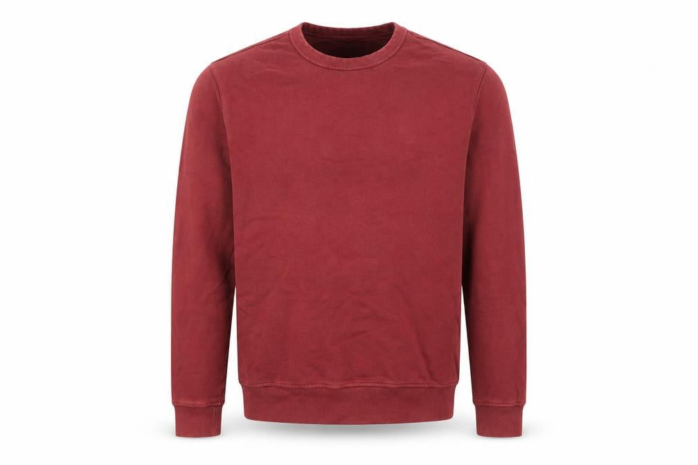 Front view of Jasper Conran Men’s Red Cotton Crew Neck Sweatshirt, size M