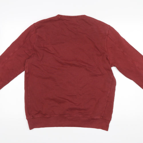 Jasper Conran Men’s Red Cotton Crew Neck Sweatshirt Size M