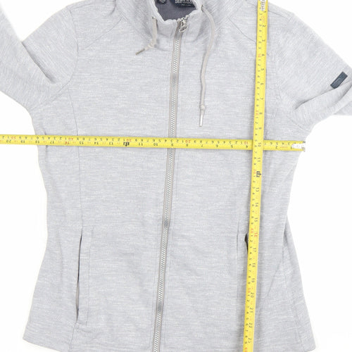 Regatta Womens Grey Full Zip Hoodie Sweatshirt Size 14 Outdoor Jacket