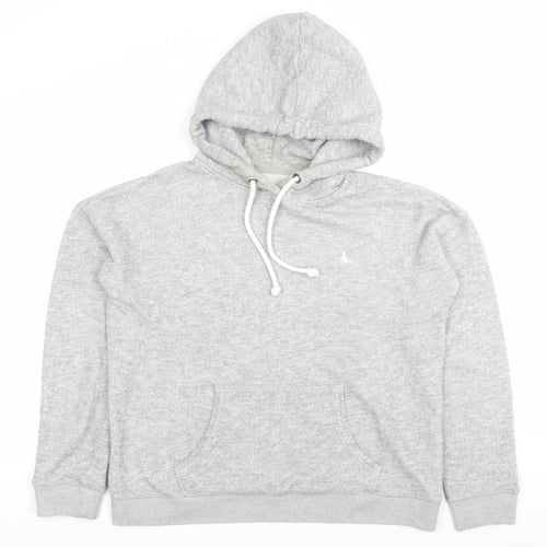 Jack Wills Womens Grey Hoodie Pullover UK 8 Cotton Blend Casual