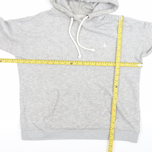 Jack Wills Womens Grey Hoodie Pullover UK 8 Cotton Blend Casual