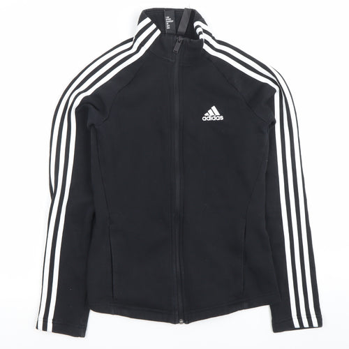 Adidas Women’s Black XS Full Zip Sweatshirt Jacket Slim Fit