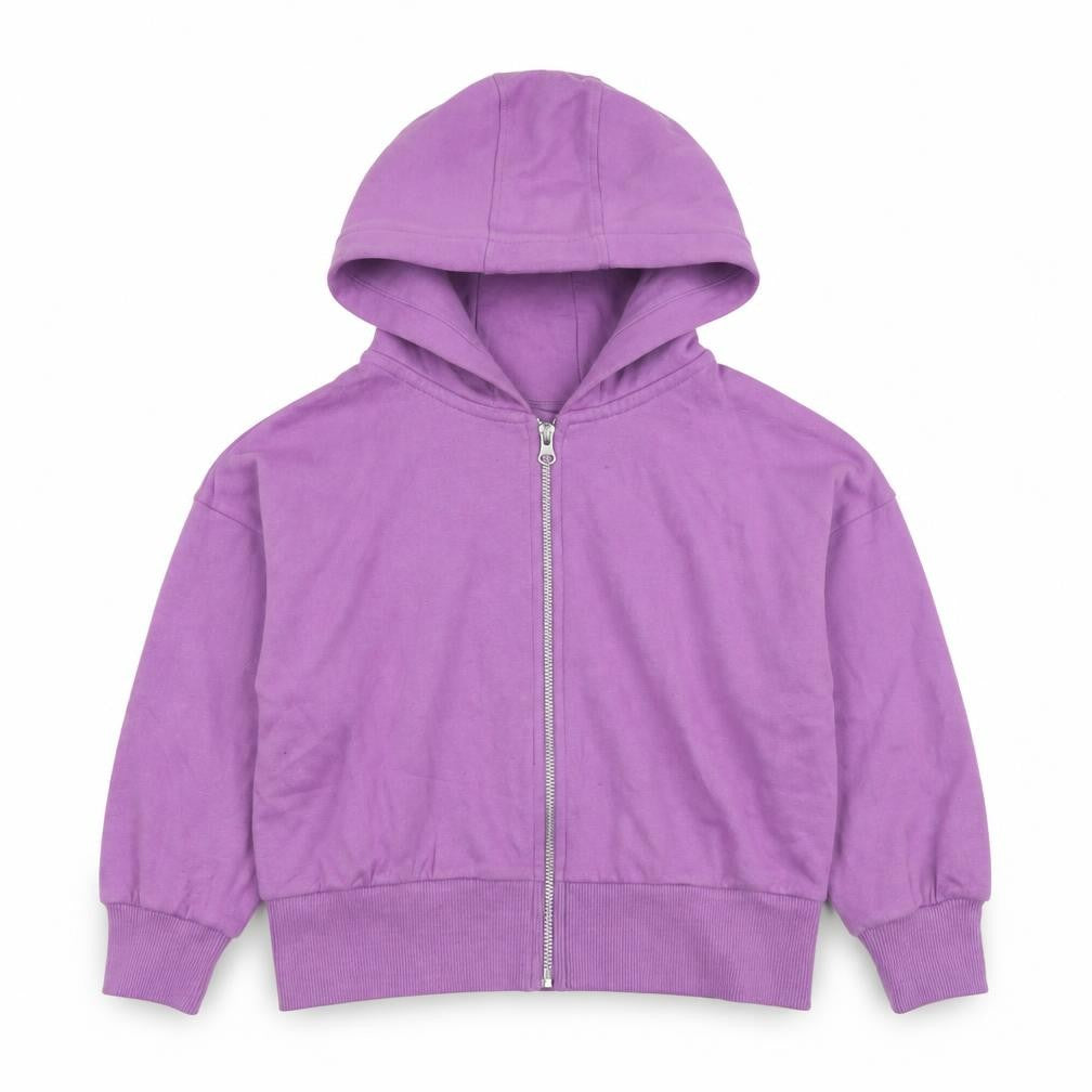 Next Girls Purple Full Zip Hoodie 8 Years Cotton Blend Casual