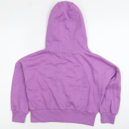 Next Girls Purple Full Zip Hoodie 8 Years Cotton Blend Casual