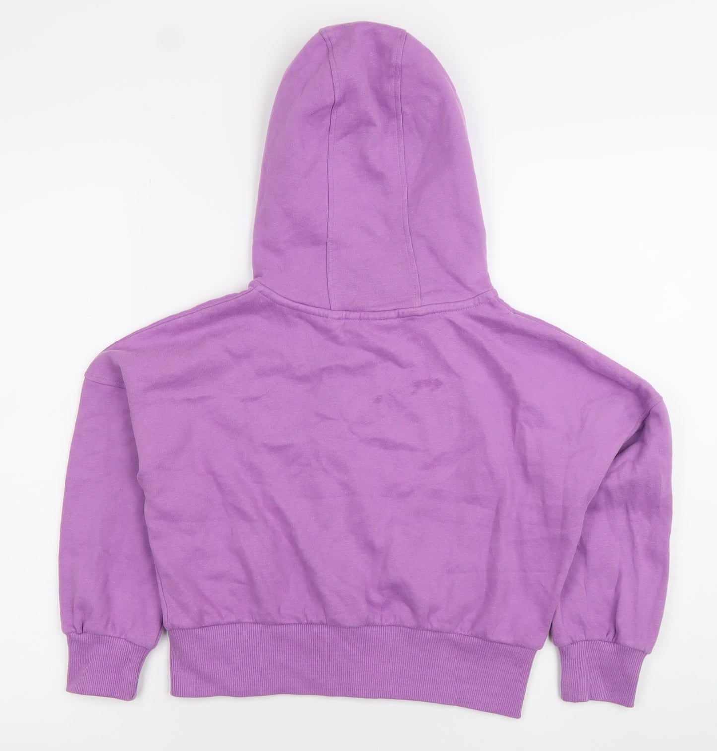 Next Girls Purple Full Zip Hoodie 8 Years Cotton Blend Casual