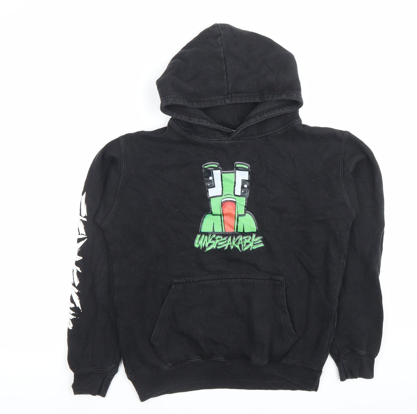 Unspeakable Boys Black Pullover Hoodie 9-10 Years Minecraft Gaming
