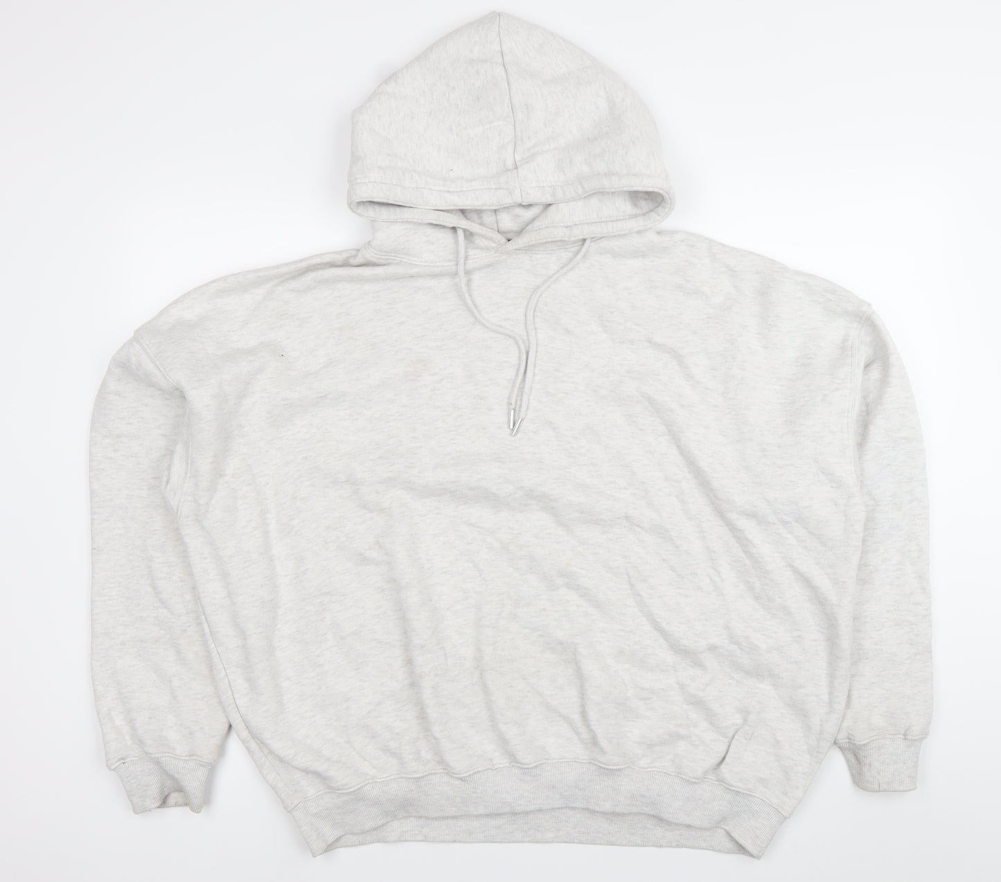 PrettyLittleThing Women’s Grey Hoodie Size L Chill Club Pullover