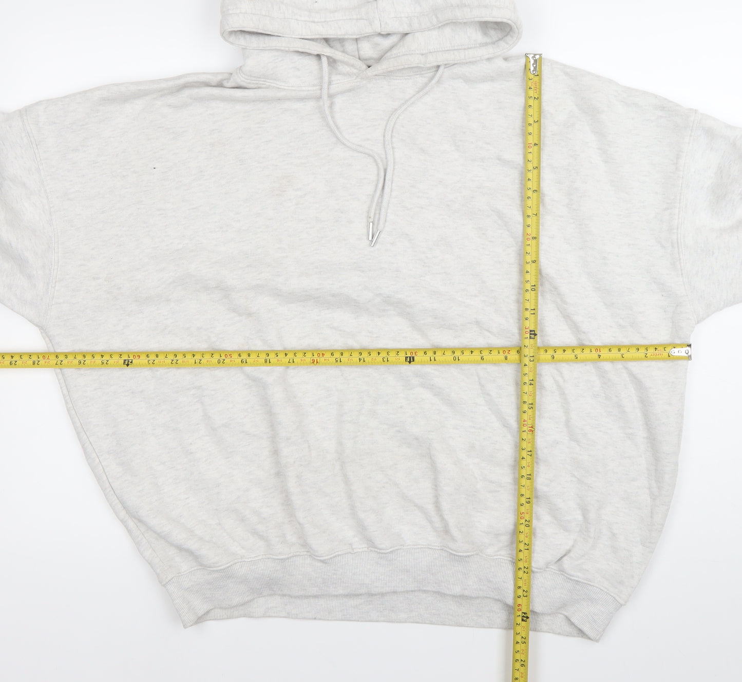 PrettyLittleThing Women’s Grey Hoodie Size L Chill Club Pullover